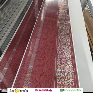 Jual Plafon Pvc Batik Merah | Plafon Pvc |Plafon Pvc | Shopee Indonesia