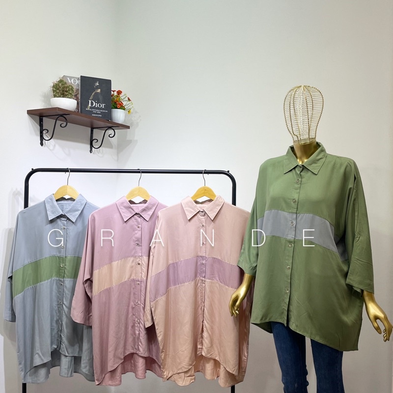 GR115 Tunik Rayon Kombinasi Warna