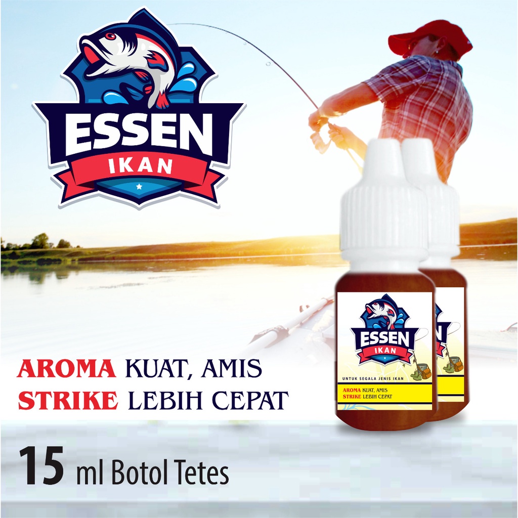 Essen Pancing Ikan Super Aroma Gurih Dan Amis Kemasan botol 15ML Super Murah