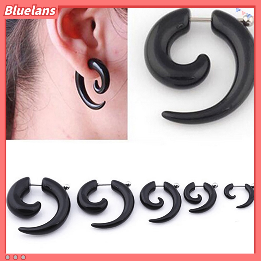 Bluelans Fashion Earring Stunning Punk Rock Style Unisex Snail Pattern Ear Nail