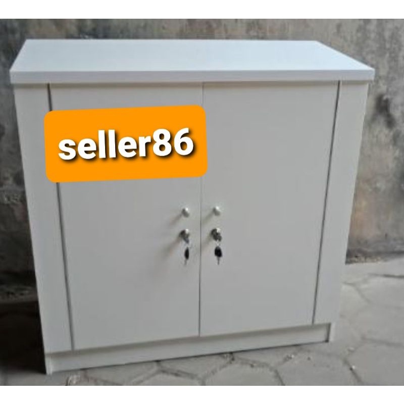 SB 80 LEMARI DAPUR BAWAH PUTIH FULL KUNCI / KITCHEN SET BAWAH