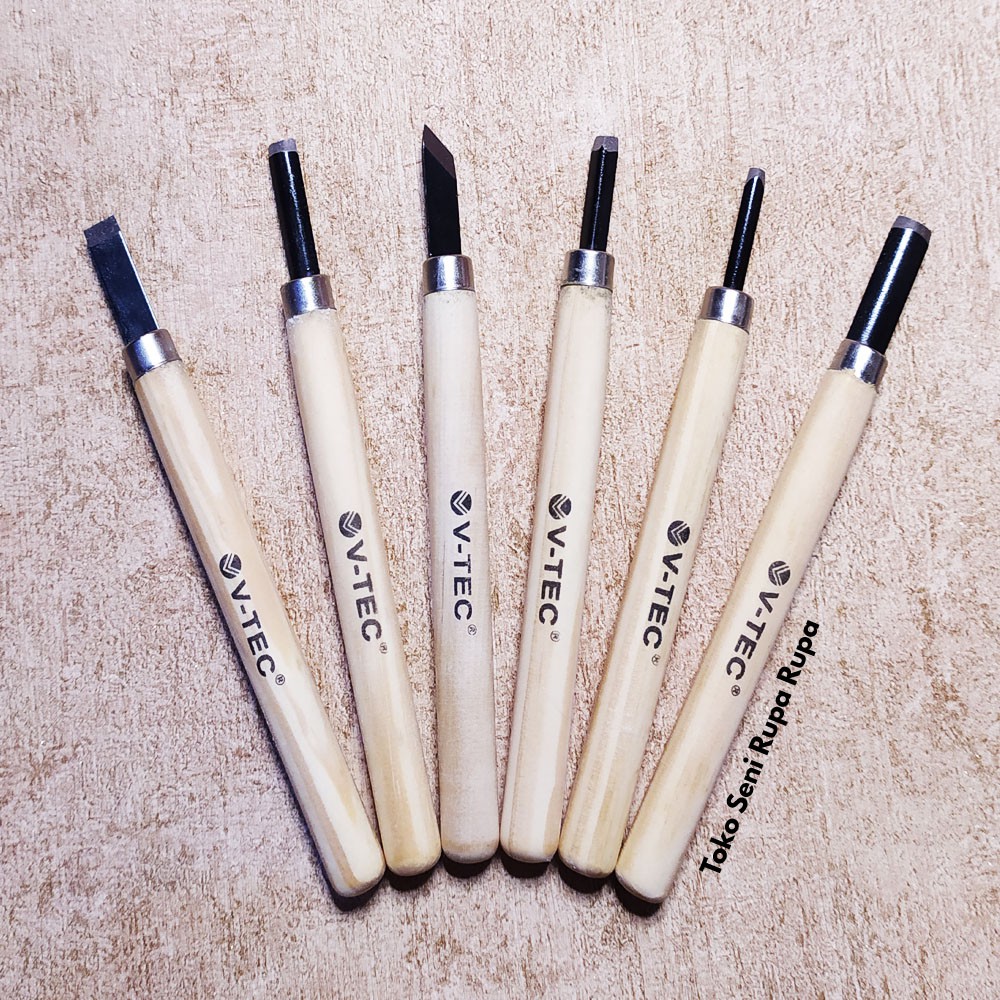 Alat Ukir Kayu, Alat Ukir Karet. Alat Cukil, Alat Carving, Alat ukiran, Carving tools 6pcs
