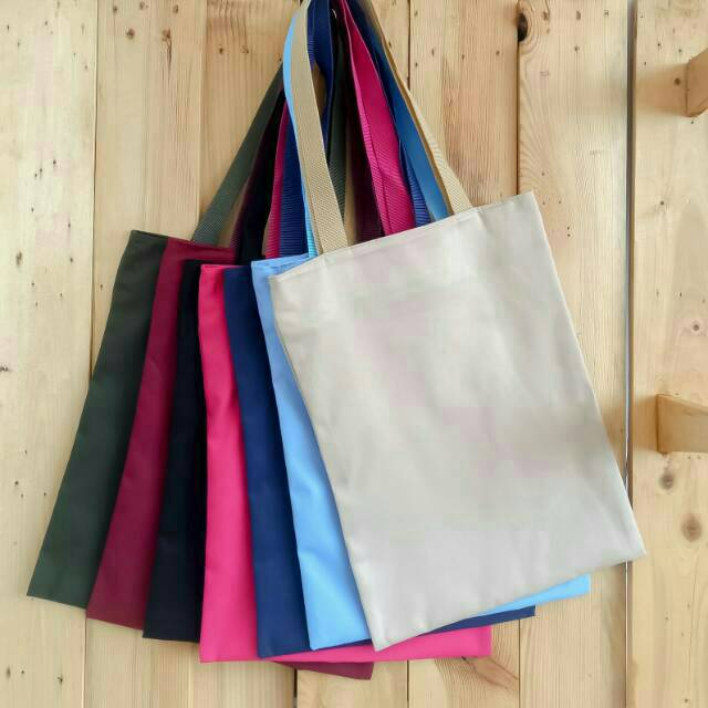 TOTEBAG DRILL POLOS ada resleting bahan drill halus premium || kiiyoomii ||