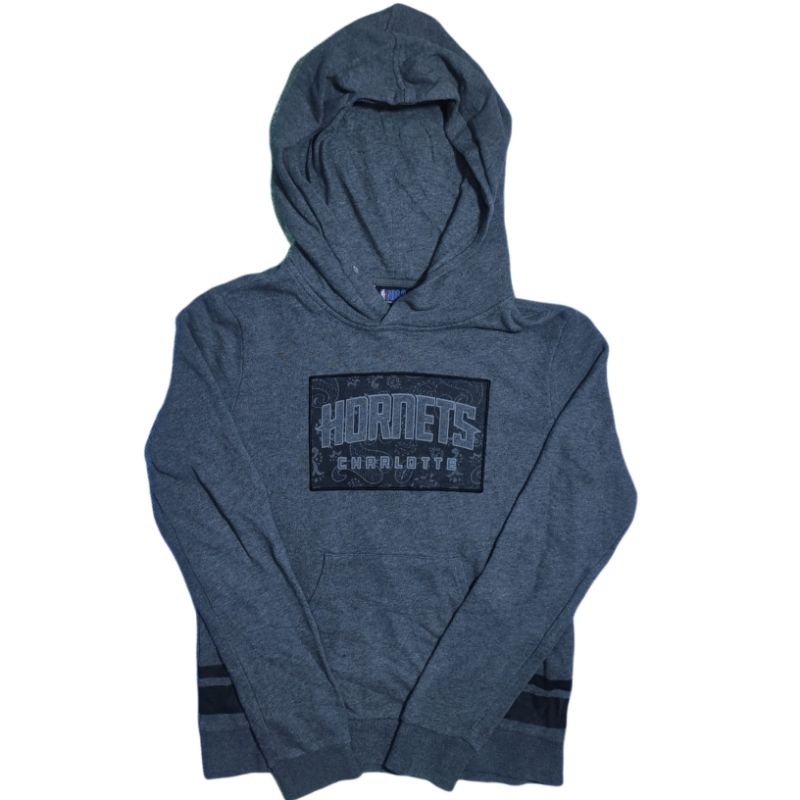 Hoodie NBA Hornets Grey Second