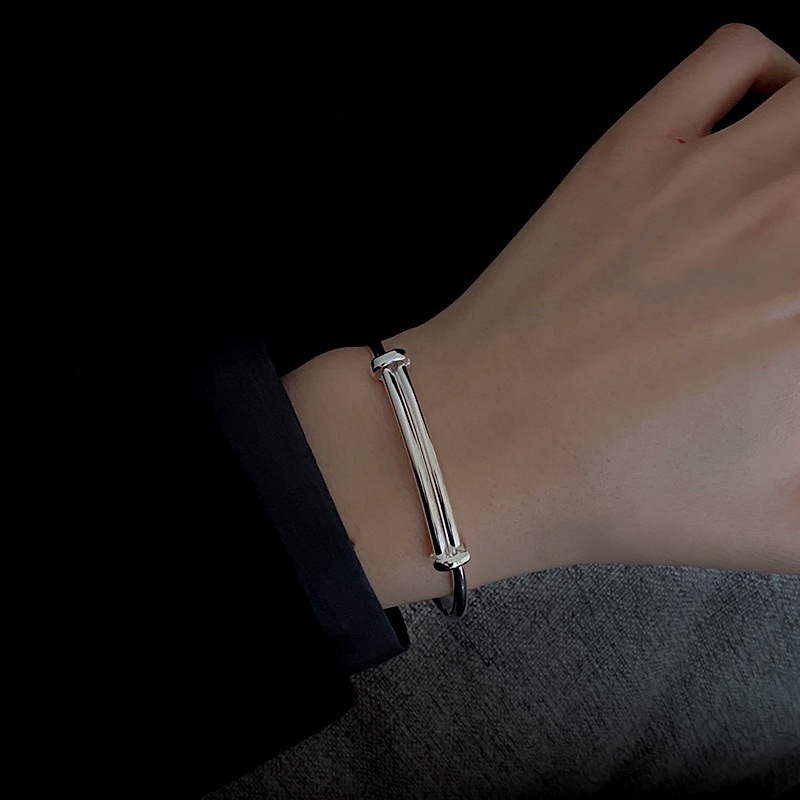 Gelang Bangles 925 Silver Gaya Vintage Untuk Wanita