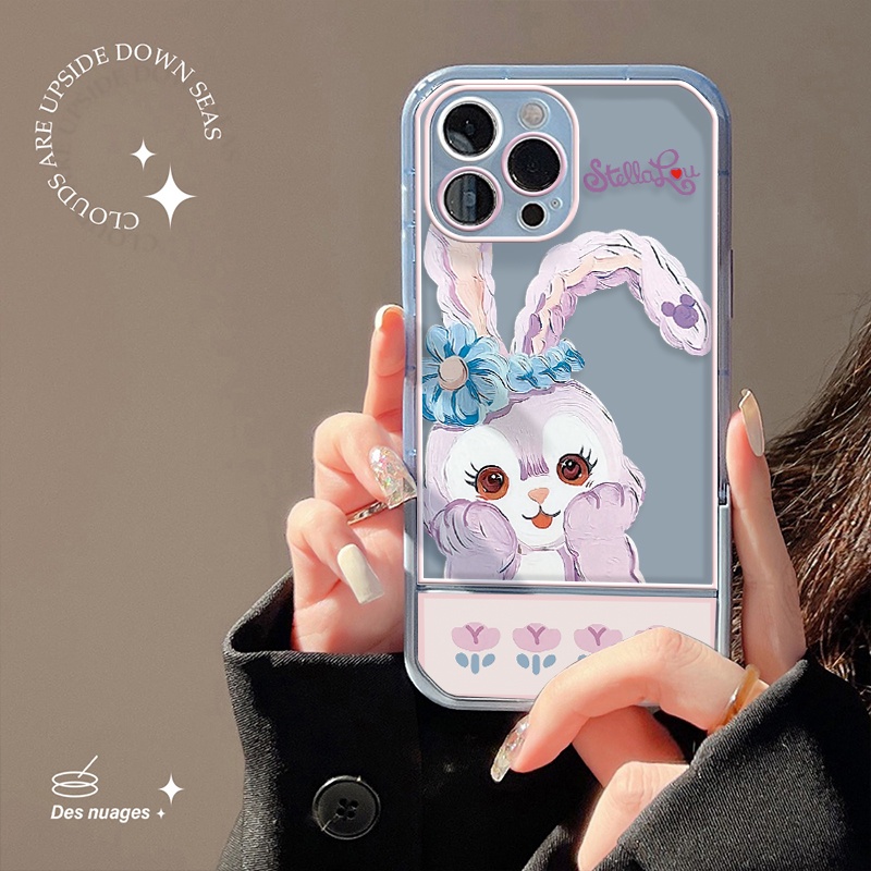 Soft Case Bahan Silikon Motif Kelinci Tahan Banting Untuk IPhone 13 12 11 Pro Max X XR XS 7 8 Plus 6 6S SE 2020