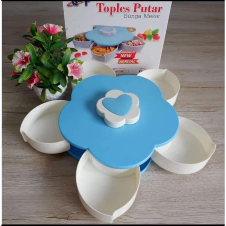 Toples Bunga Putar GSF Toples bunga mekar