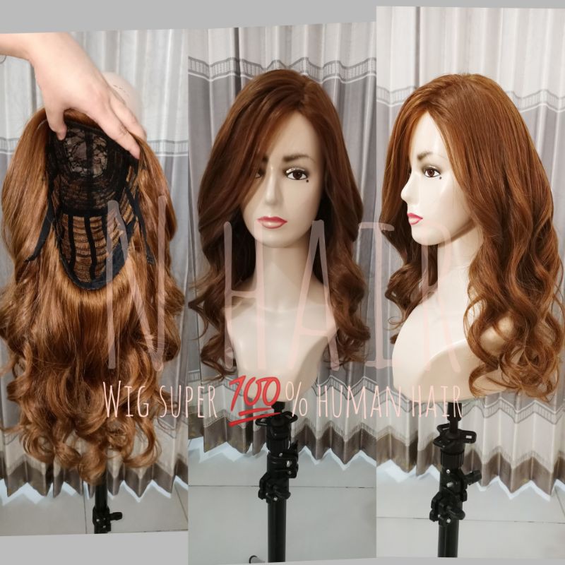 WIG RAMBUT ASLI/ 100% HUMAN HAIR