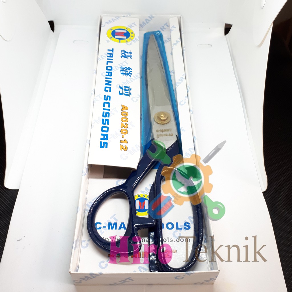 

[TAIWAN] GUNTING BAHAN KAIN TAILOR 12 inch / TAILORING SCISSORS GOOD QUALITY