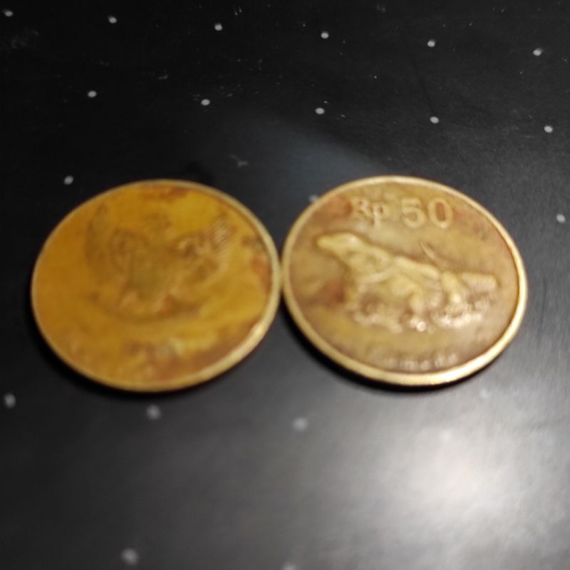 50 Rupiah Komodo Dragon