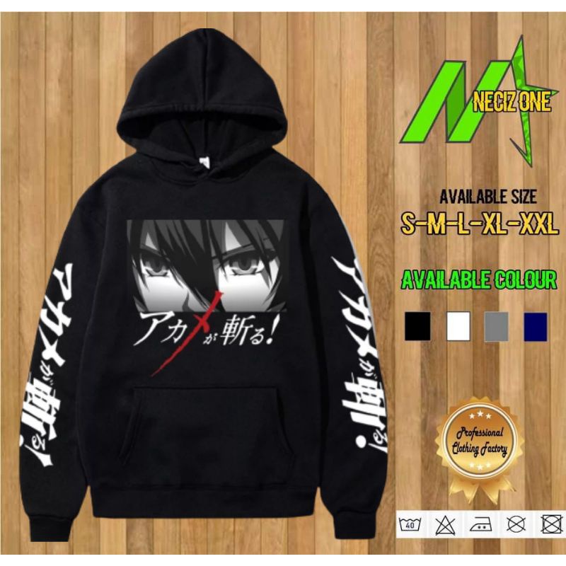 HOODIE JUMPER ANIME JEPANG AKAME GA KILL KARAKTER PRIA ~ READY SIZE S-XXL