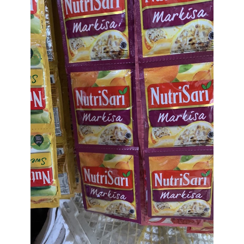 

Nutrisari MARKISA 1 renceng isi 10 sachet pcs