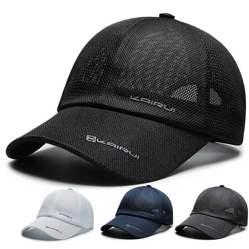 visor topi musim panas topi baseball rekreasi luar ruangan memancing topi musim panas baru pria bernapas mesh tipis untuk wanita