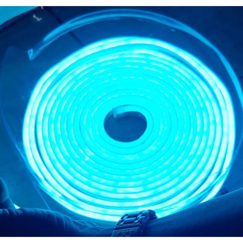 Lampu Neon Flex 12V DC 5 Meter 5M Ice Blue Tosca
