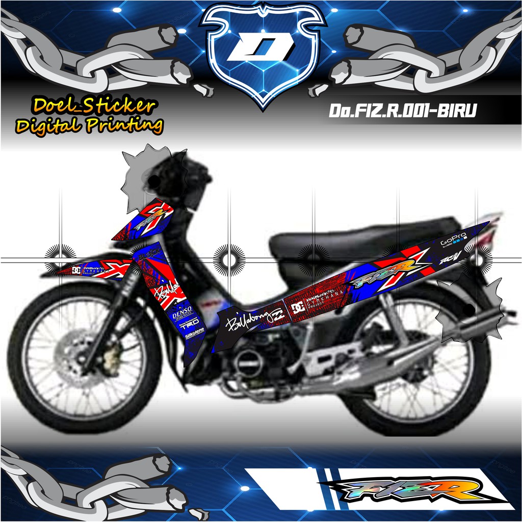 STRIPING VARIASI FIZ R - Sticker Striping Variasi List YAMAHA FIZ R 001