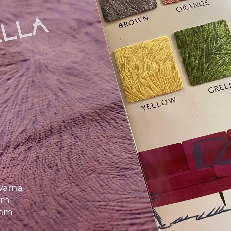 Bahan Kain Bludru / Velvet / Beludru Corak Sofa Kursi Bantal - Bella