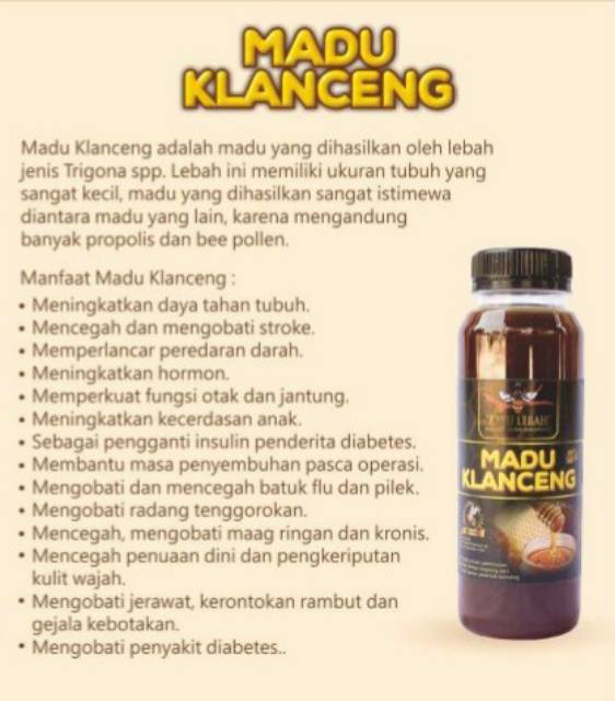 Madu Klanceng Ratu Lebah Lebah Madu Madu Stroke Madu Asli Klanceng Madu Hitam Madu Diabetes Indonesia