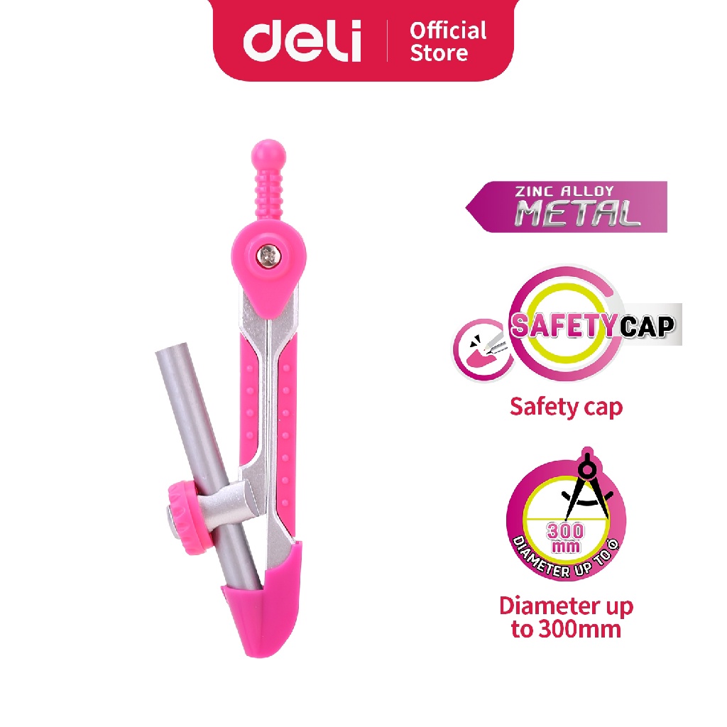 

DELI COMPASS (WITH PENCIL )(ASSORTED) 8615