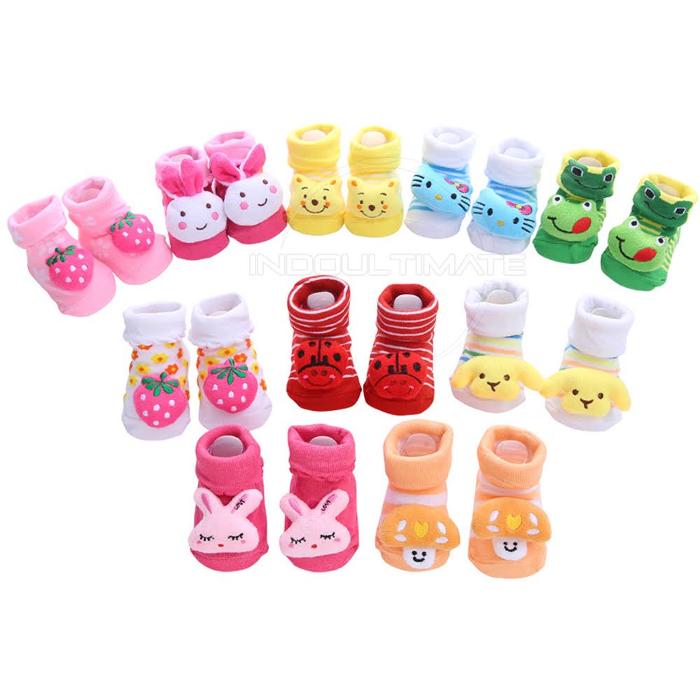 Kaos Kaki Bayi SY-0622 Karakter Mix Kaos Kaki Bayi New Born Motif