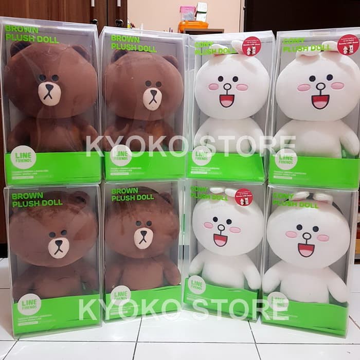 Boneka Line Brown & Cony Plush Doll Original 35cm (With Box)