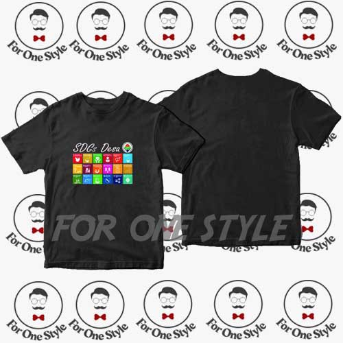 Kaos SDGs 03 - Kaos Baju SDGs Desa logo KOTAK - Kaos KEMENDESA - KAOS PENDATAAN SDGs DESA