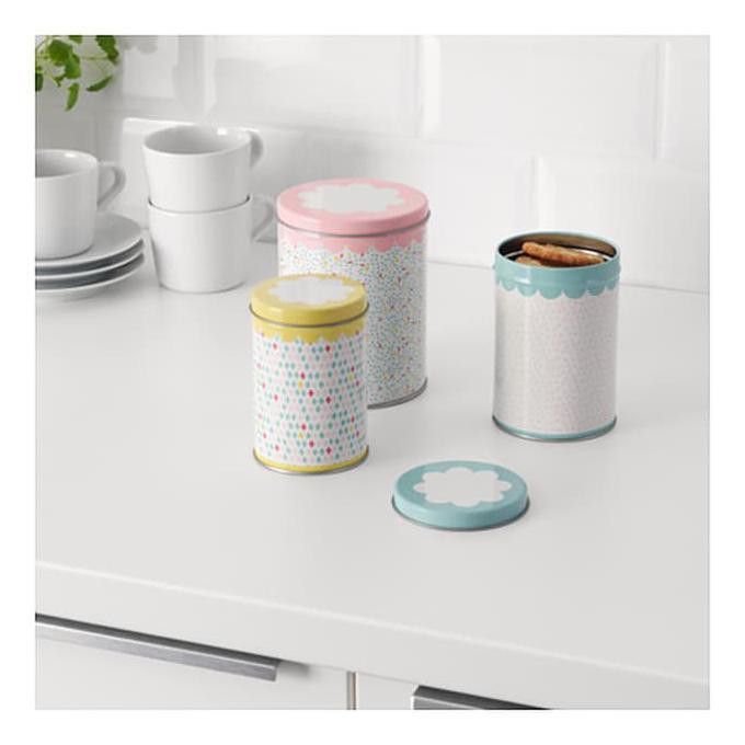 

Kaleng modern dgn penutup, utk kopi, teh dan makanan kering IKEA UDDIG