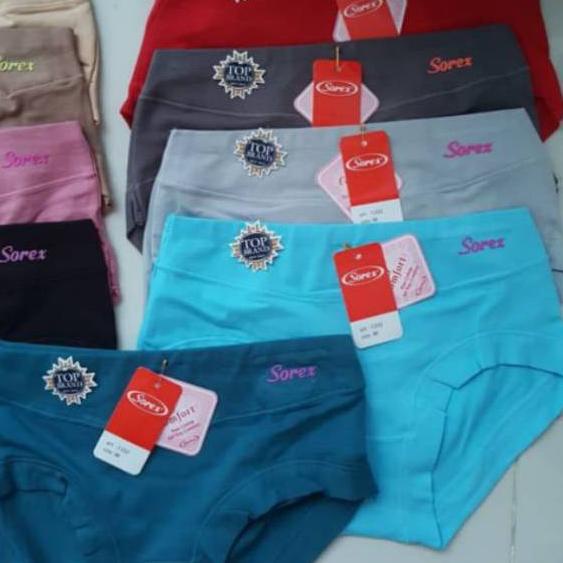 ☃ (6pcs) cd sorex 1232 M.L.EL,QL / CD WANITA SOREX / CElana dalam sorex 1232 / underwear sorex ✥