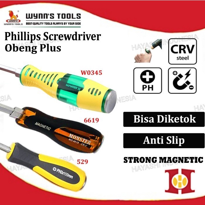 Impact Screwdriver Obeng Ketok Min Plus Satuan Set Taiwan