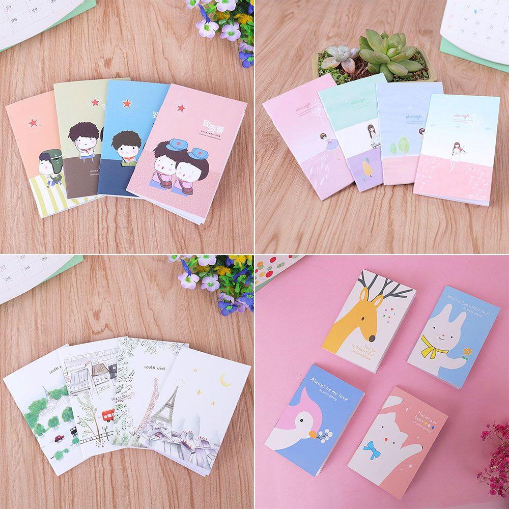 Pineapple 5PCS/5Books Mini Pocket Notepad Siswa Mudah Dibawa Diary Kartun Notebook