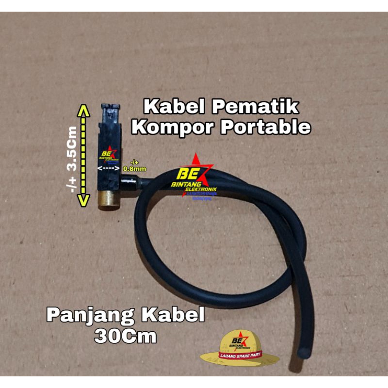 Kabel Pematik Kompor Portable Gas Kaleng Magnet Kompor Rinnai Winn 30Cm