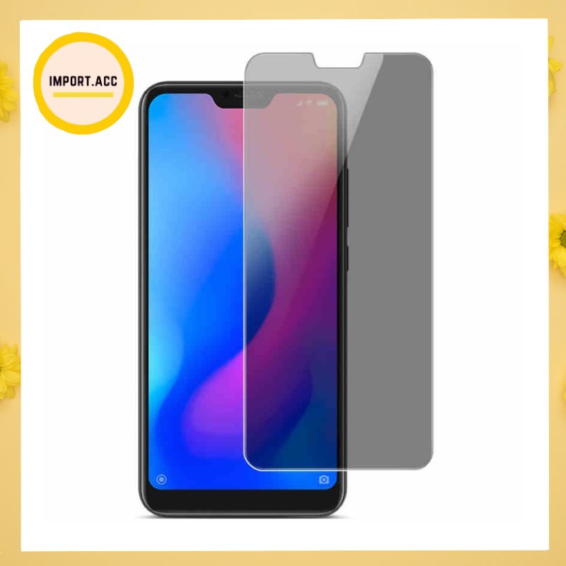 Tempered glass anti spy full REALME C1, C2, 2 Premium Quality [import]