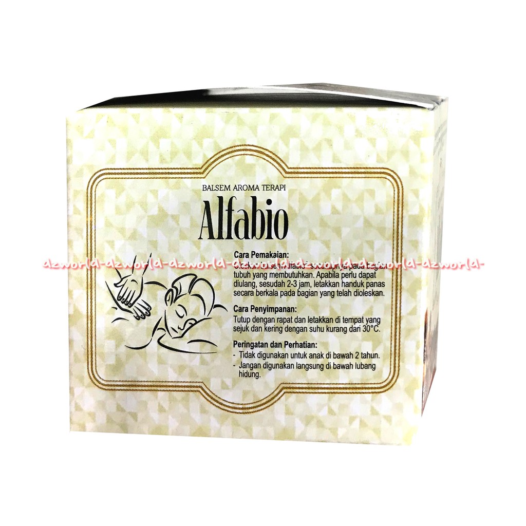 Alfabio Balsem Aroma Terapi 20gr Balm Nyeri Otot Sendi Memar Keseleo Pegal Balsem Wangi Serai Sereh Lemongrass Al Fabio 20 gram Kemasan Bulat