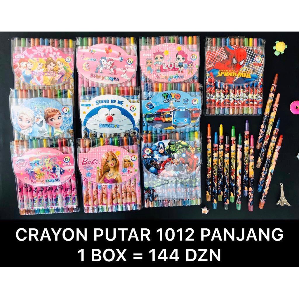 

Crayon Putar Panjang 12 Warna Karakter Fancy ( 1 Set Isi 12 Warna)