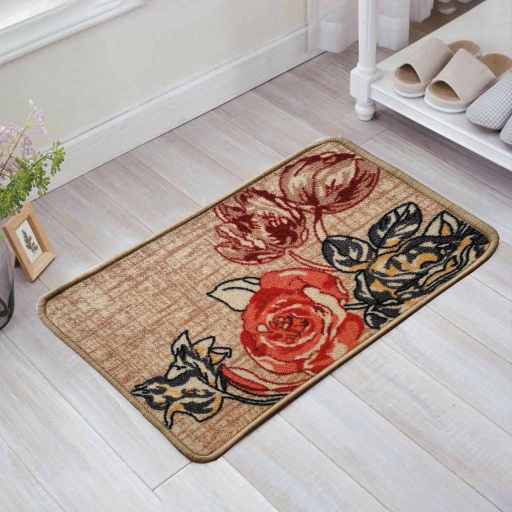 VL - COD MURAH KOREAN STRIPED MAT / KESET RUMAH KAKI DAPUR PINTU KAMAR - ANTI SLIP UK 40 X 60