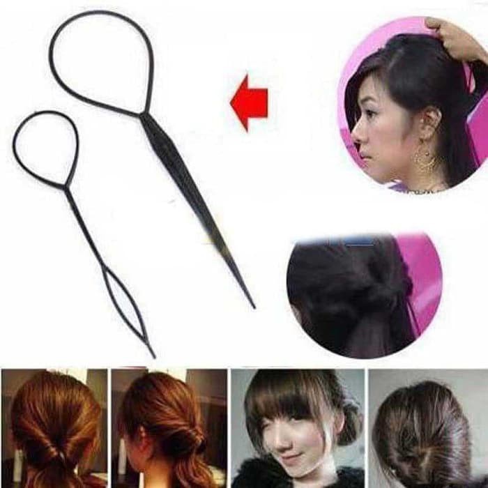 Alat Sanggul Rambut Set Alat Tata Rias Rambut Wanita Model Pilin 4in1