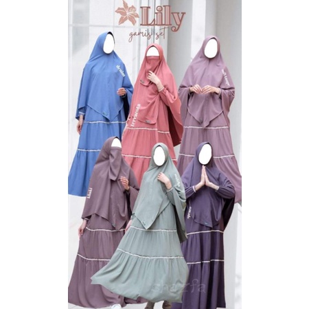 Gamis set Lily Shazfa