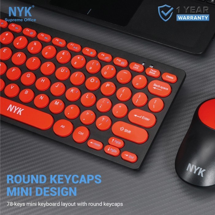 NYK Keyboard &amp; Mouse Wireless Supreme K20