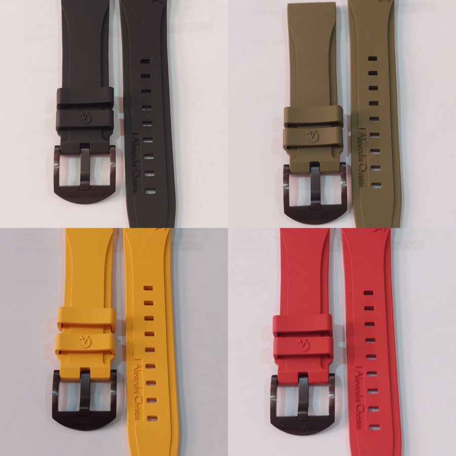 TALI RUBBER/STRAP AC ALEXANDRE CHRISTIE UKURAN 22 MM ORIGINAL