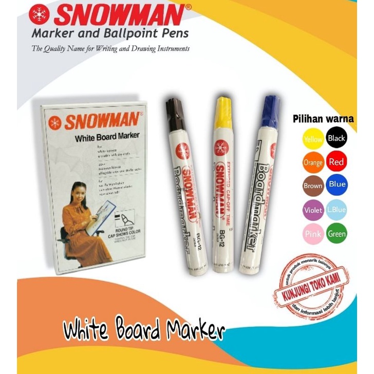 

spidol snowman white board BG-12