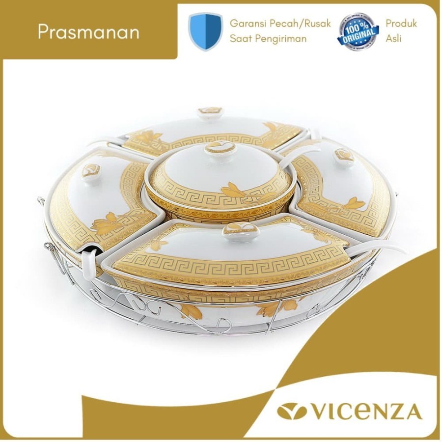 VICENZA Wadah Saji Prasmanan Paket Sedang /  Set Vicenza B472 B 472