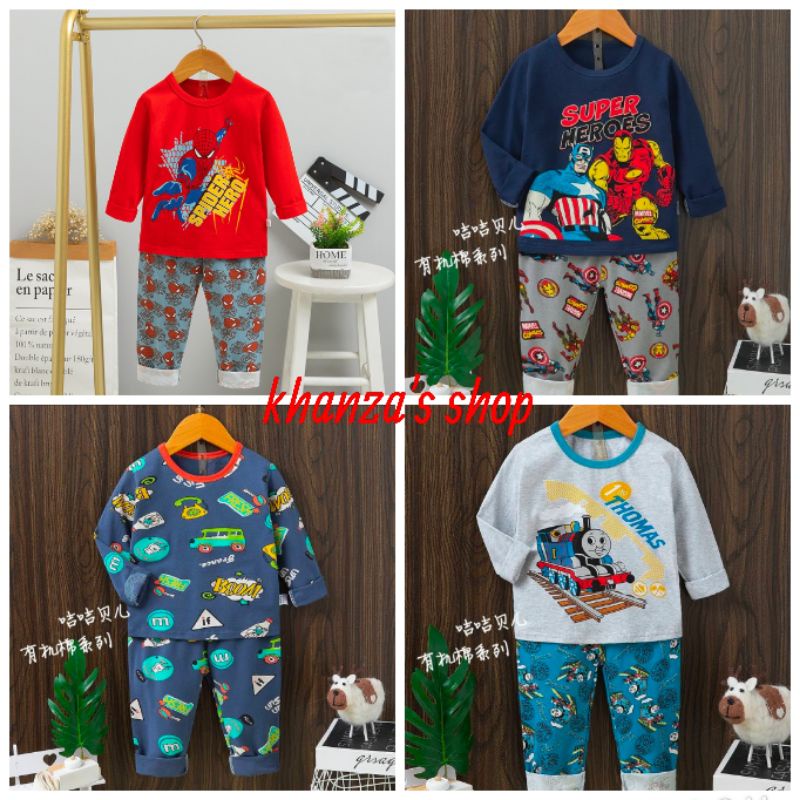 SETELAN PP BAJU TIDUR/PIYAMA ANAK IMPOR KUBAO/JIJIBEIER PREMIUM