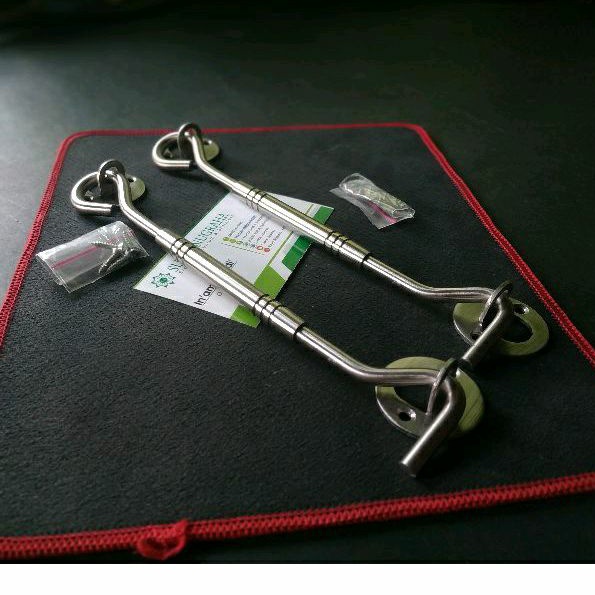 Cantolan Jendela / Hak Jendela Full Stainless Steel Panjang 8 inc