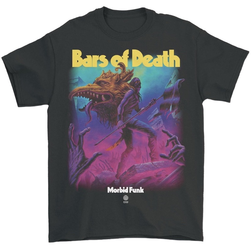Ready Stock - Tshirt Bars of Death - Morbid Funk (Portrait)