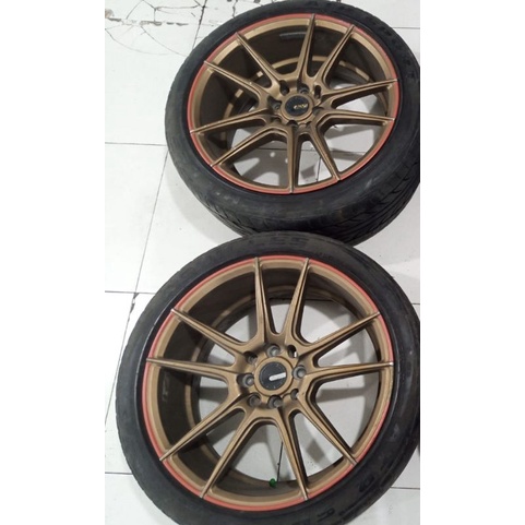 ADv-1 Ring17x7,5/9 Baut Pcd 4x100 & 4x114 Velg Mobil Bekas racing R17 ET30/42 untuk Xenia, kijang lg