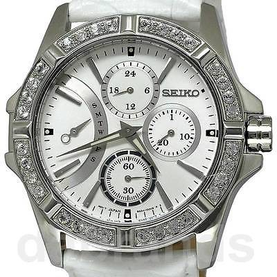 Seiko Lord Ladies SRLZ89P1 Quartz White Leather Jam Tangan Wanita Original SRLZ89
