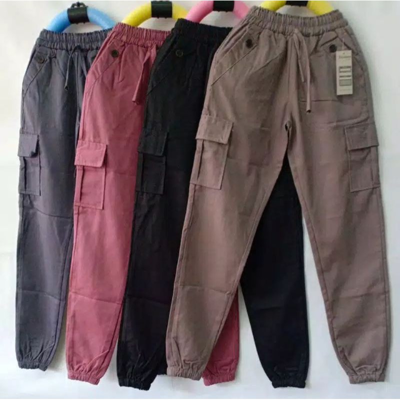 CELANA CARGO STRADIVARIUS Mat Katun Drill Anak Remaja Atau Tanggung 9-11 Tahun