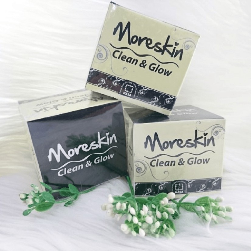 Moreskin Clean &amp; Glow Cream Pemutih Wajah Cream Pencerah Wajah