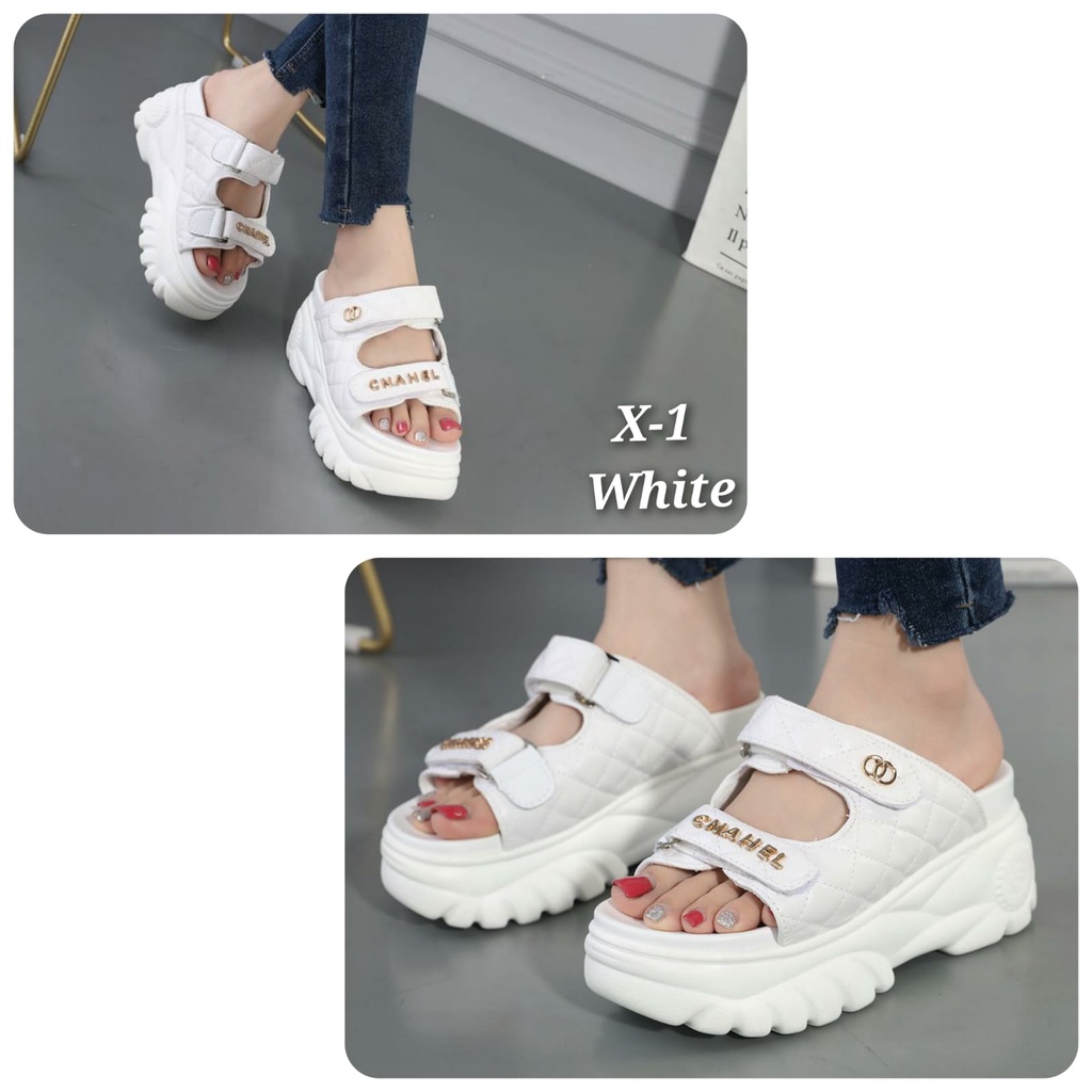 Wedges slop Fashion Korea import premium kode x-1 &amp; 208-1