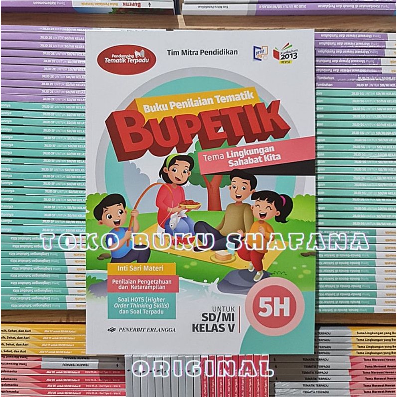 PAKET BUKU BUPETIK 5F 5G 5H 5I KELAS 5 SD ERLANGGA K13 REVISI SEMESTER 2