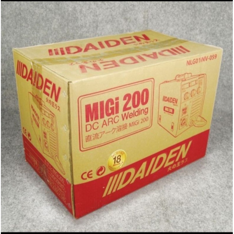 DAIDEN MESIN LAS CO2 MIG MAG 200A GASLESS DAIDEN MIG MIGI 200